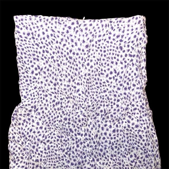 BRANDY MELVILLE CLARE SEPHIRA CHEETAH midi SKIRT PURPLE white CHEETAH print XS - Picture 6 of 7